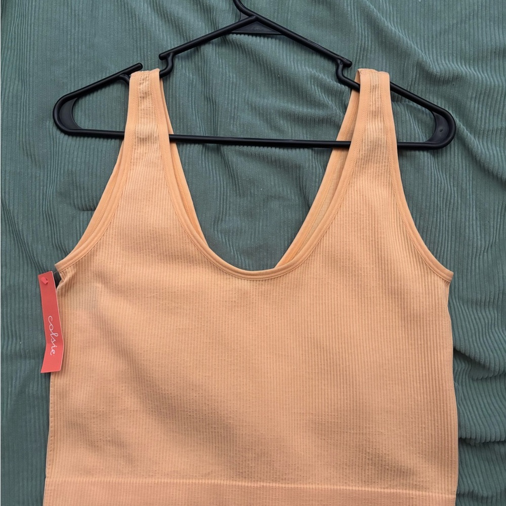 Colsie Peach Scoop Neck Bra Intimates